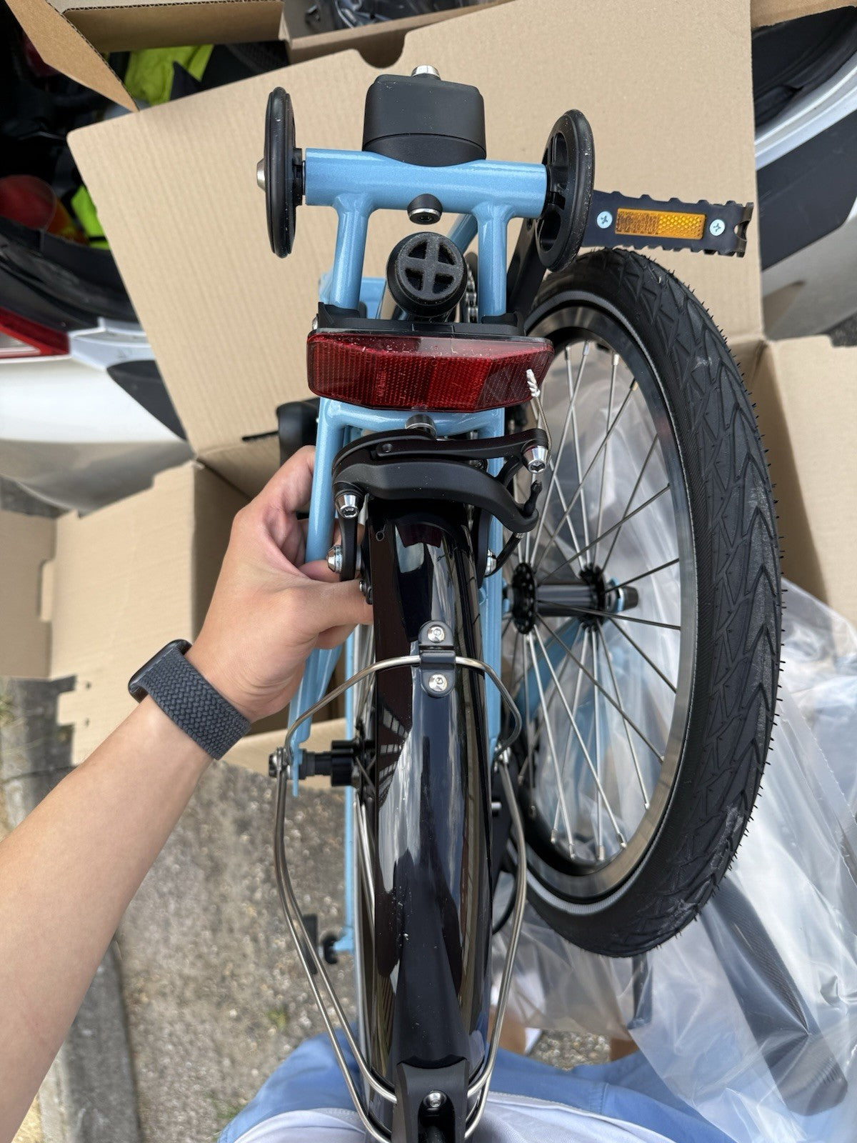 Brompton Folding Bike 4 Speed C Line Cloud Blue brand new