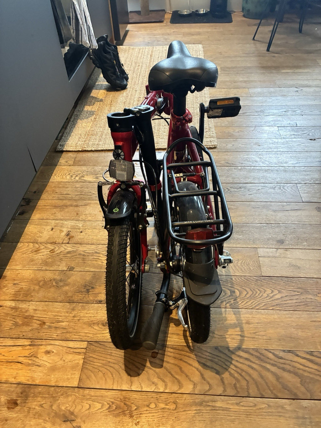 Dahon Curve i3 16in Folding Bike 3-Speed Hub Gears Rack Mudguards Red/Black