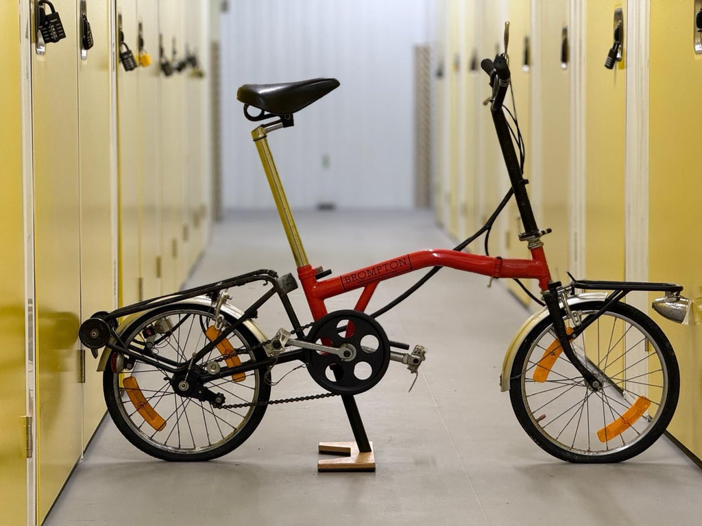 Brompton MK1 (3 Speed)  folding bicycle - Red