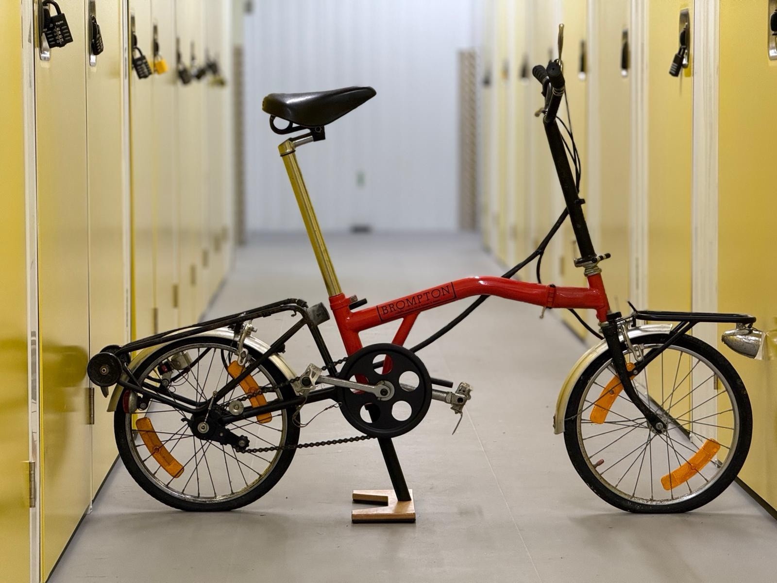 Brompton MK1 (3 Speed)  folding bicycle - Red