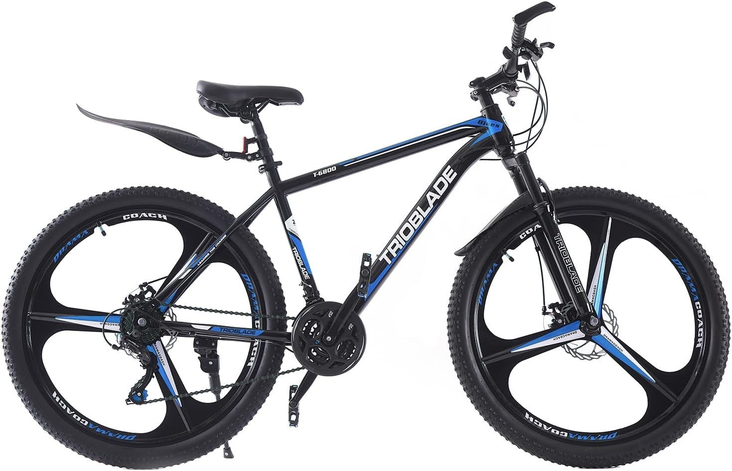 24" Dual Suspension Mountain Bike 21-Speed Disc Brakes Alloy Wheels