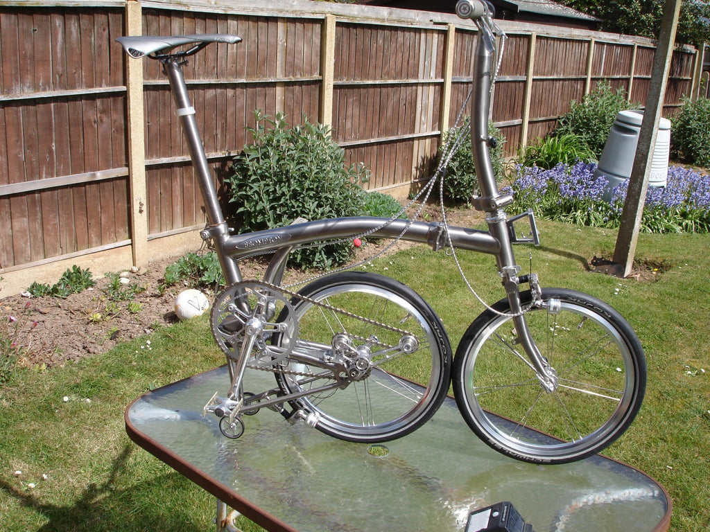 Brompton Project Bike S3E-X Superlight Polished Titanium   7.23 KG  Bicycle