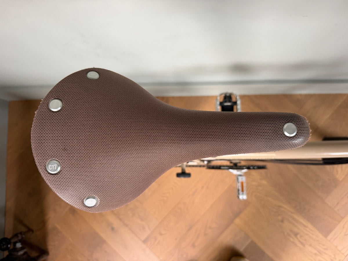Brompton x Barbour C Line Explore 6 Speed Amble Sands Folding Bike Toolkit