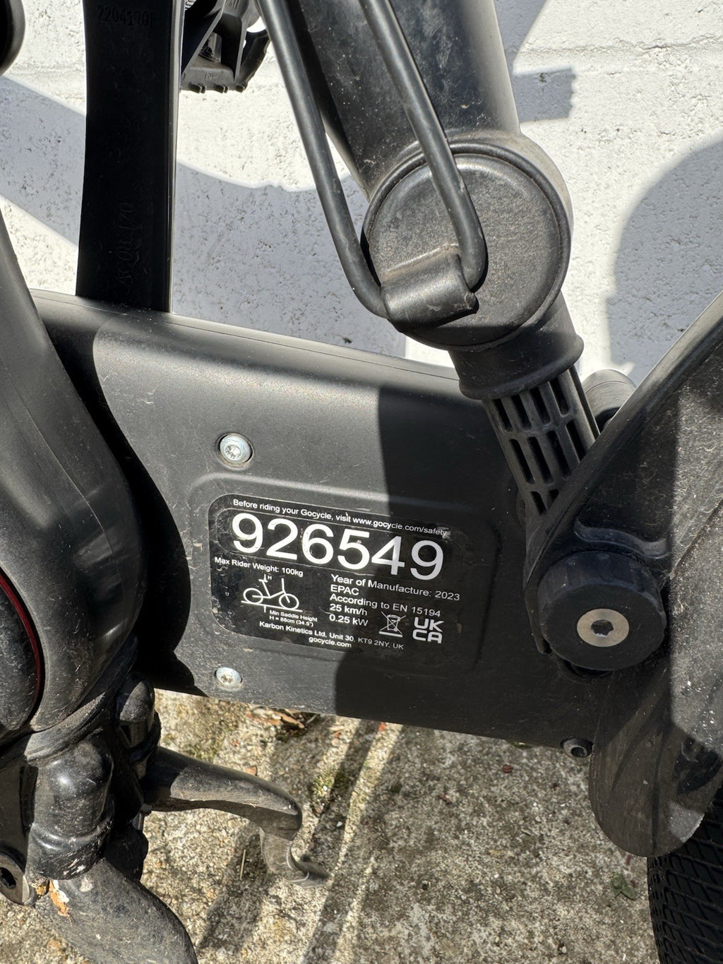 Gocycle G4i Carbon Premium Bike