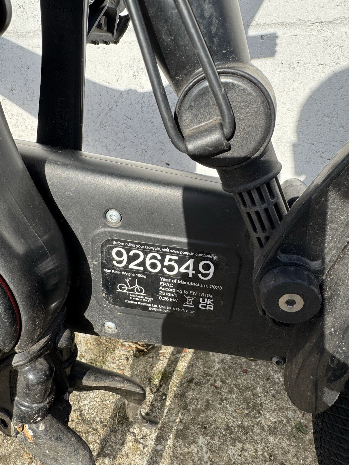 Gocycle G4i Carbon Premium Bike