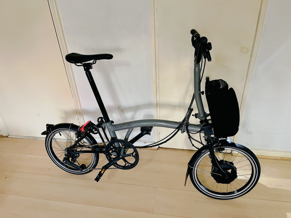 Brompton P Line 4-Speed Folding Bike Stormy Grey Excellent Condition