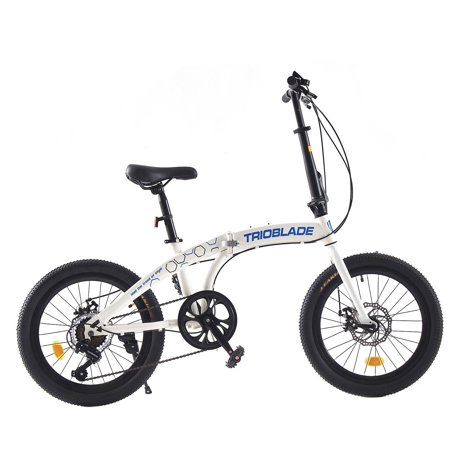 Folding Bicycle 20 Inch Bikes for Adults 7-Speed Variable Foldable City Bicycle