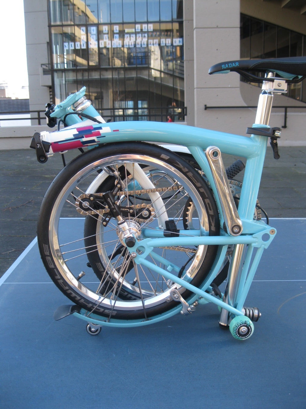Custom Brompton Folding bike - homage to 1989 Cal look VW Karmann Ghia