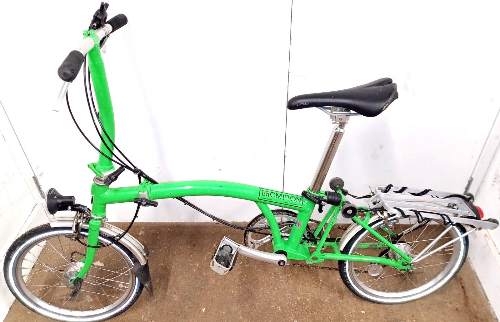 Brompton 3 Speed Folding Bike in Green 2008 Model.