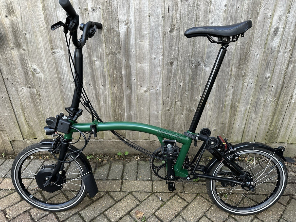 Brompton Folding Bike 16in wheels 6-speed Green/Black