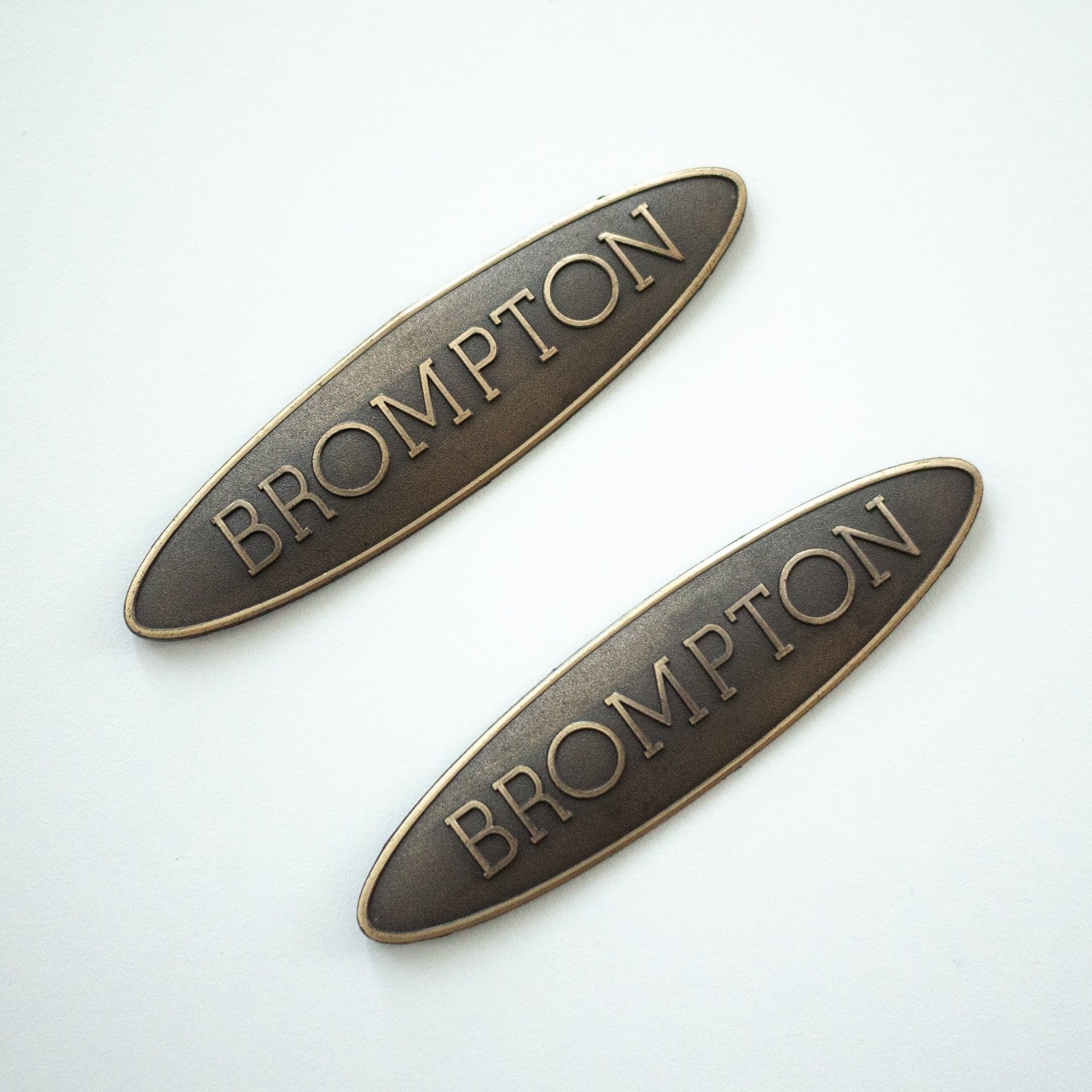 Brompton Folding Bike Metal Head Stem Main Frame Badge Adhesive Free Postage