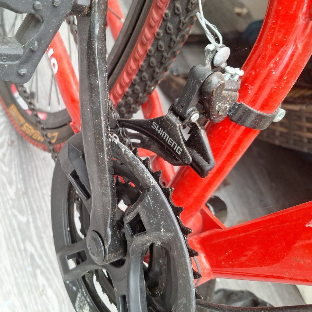 Jasiq Ebykka Foldable Pedal Bicycle  Carbon Steel Frame 21 Gear Red Black