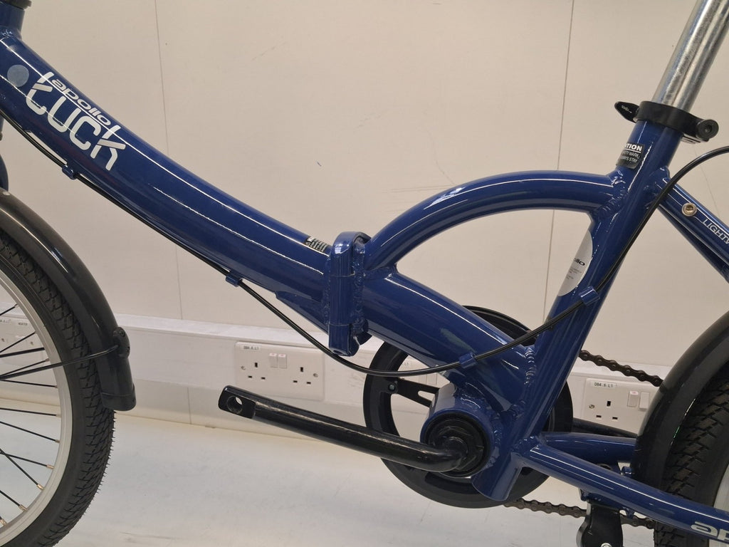 Apollo Tuck Single Speed One Size Compact 14kg Folding Bike - Blue (Scratched)