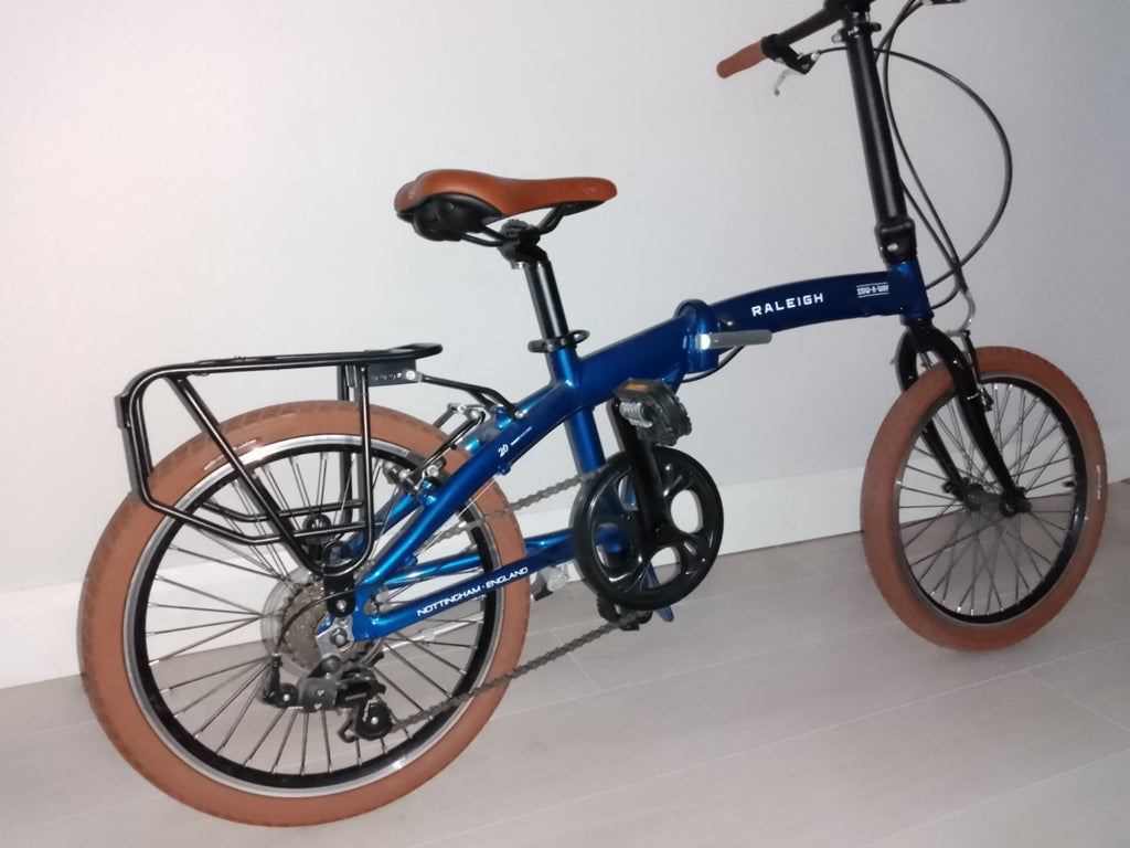 raleigh stowaway folding bike bicycle bikepacking touring
