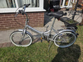 Raleigh Compact Vintage Folding Bike Bicycle Retro Cream White
