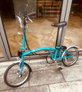 Brompton Folding Bike. Classic M3L model. 3 speed, lock and pump.