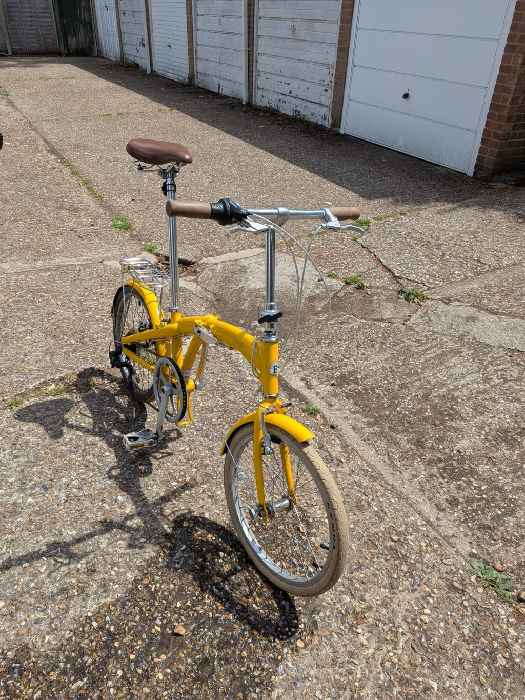 Bobbin Yellow Folding Bicycle Like Brompton Folding Bike