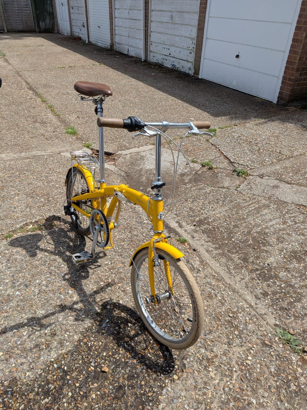 Bobbin Yellow Folding Bicycle Like Brompton Folding Bike