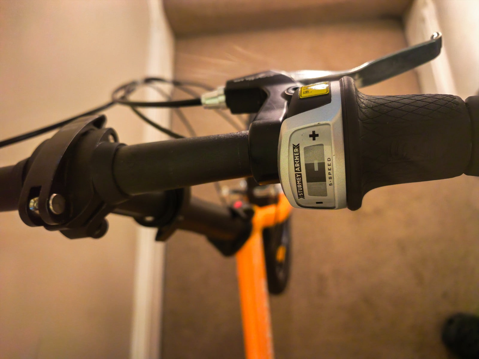 Forever adult folding bike orange great condition