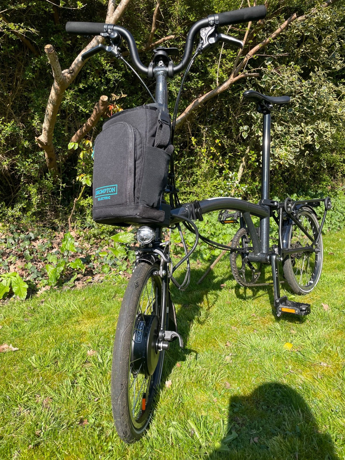 BROMPTON P LINE 4 SPEED E FOLDING BIKE