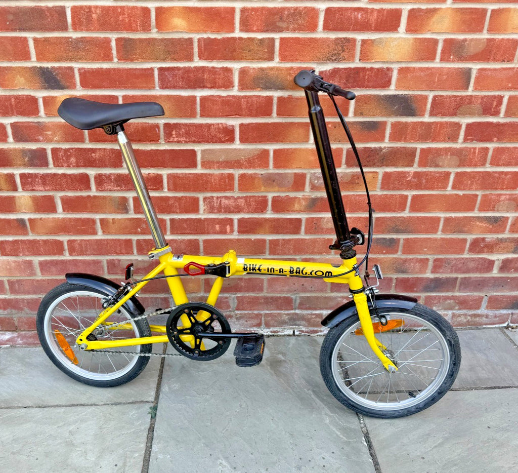 Unisex Mens Womens Yellow Neo Bike - Bike in Bag Folding Bike