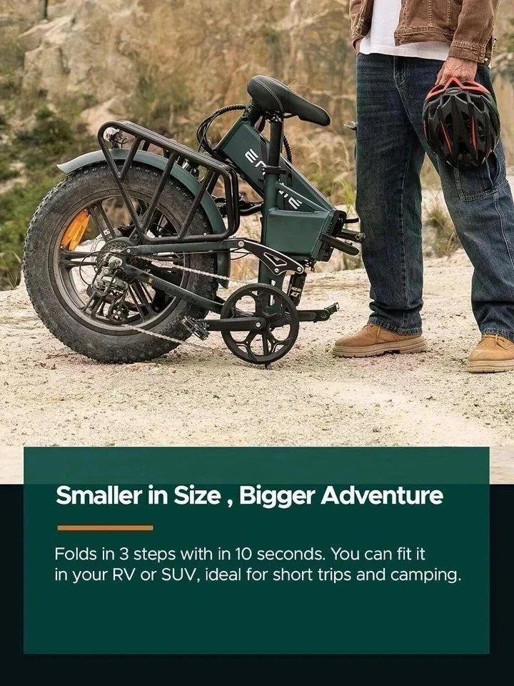 ENGWE ENGINE Pro 2.0 Folding E,-bike 20" E - Bike 52-V 16/Ah Bicycle 8-speed