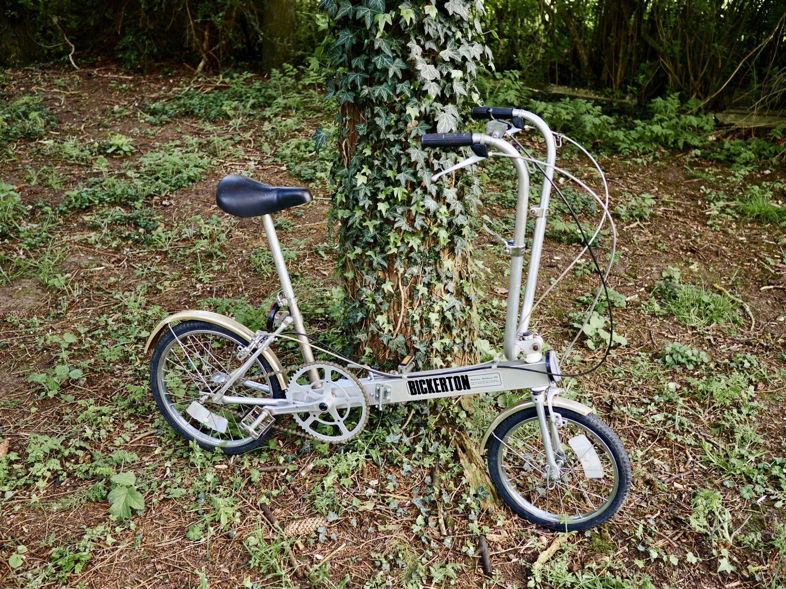 Vintage Bickerton Portable Folding Bike – Aluminium – Original Bag – Working