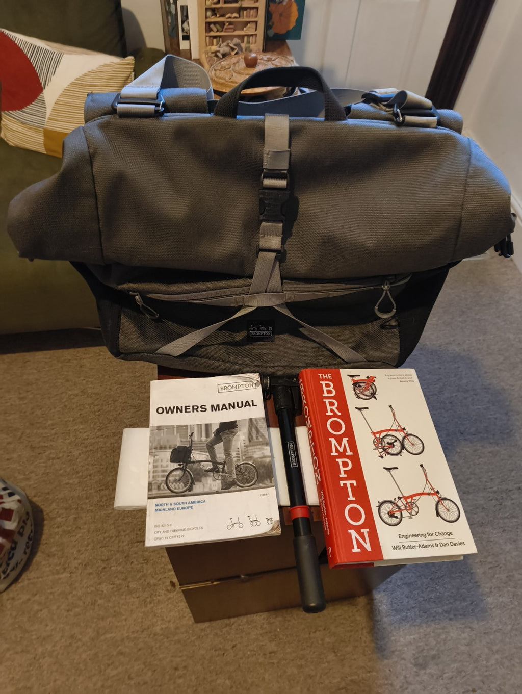 Brompton M6L 2022 Black Edition Flame Lacquer +Dynamo Lights, Large Bag And More