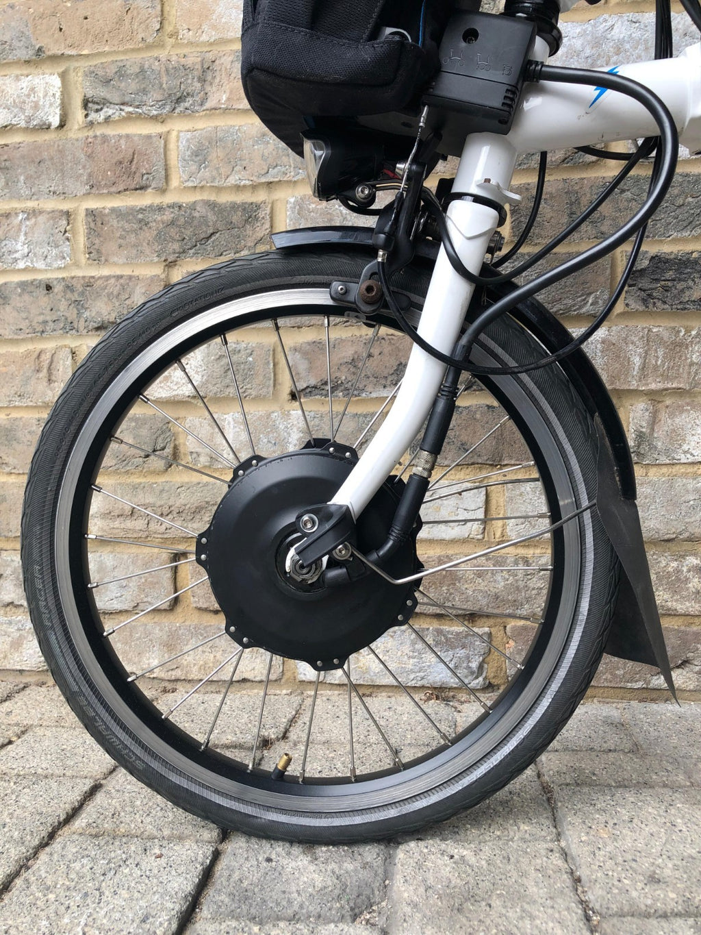 Brompton Electric White Mid 2 Speed (M2L) - Ex-Demo - VERY CHEAP GREAT DEAL!