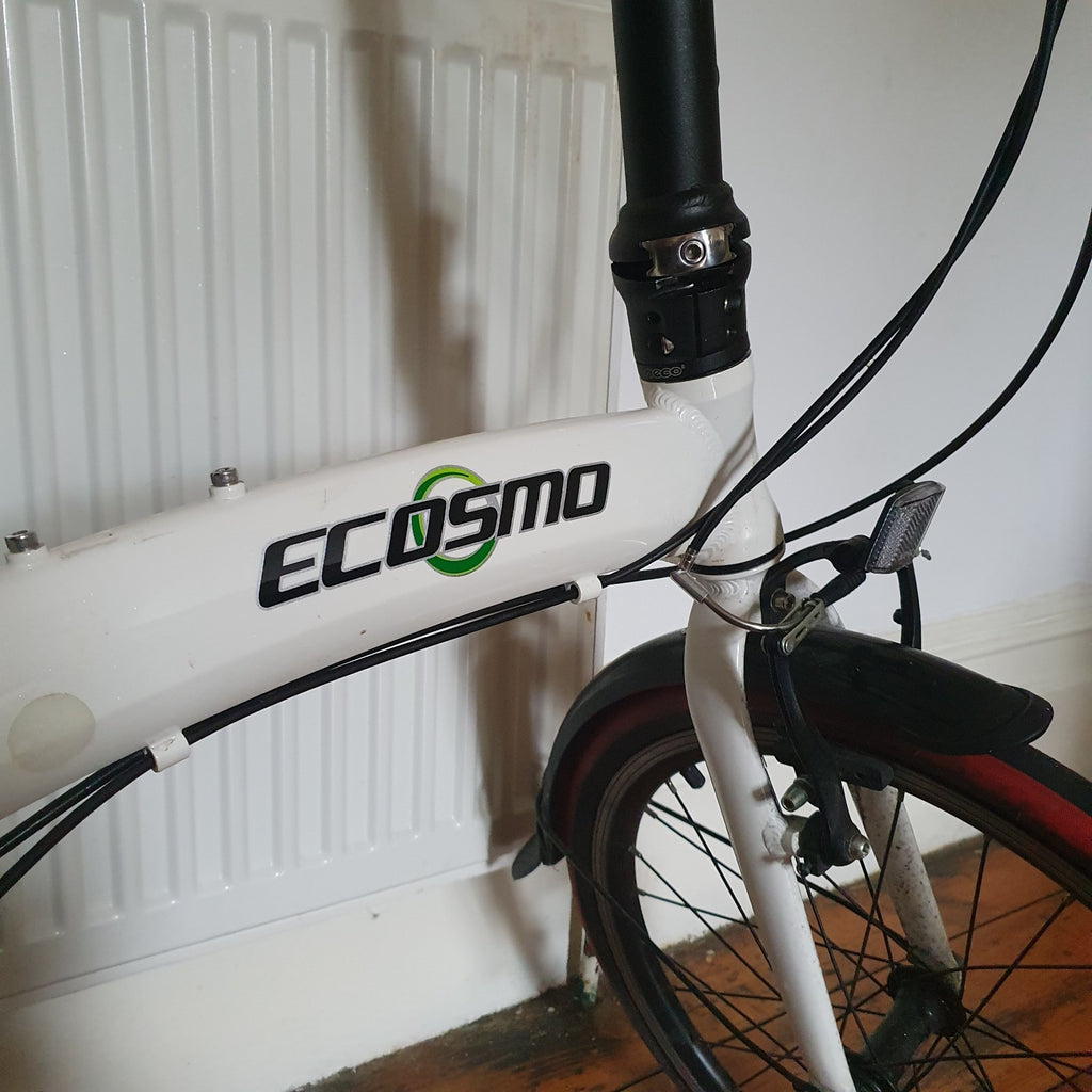 Ecosmo 20" folding bike 6-speed  Shimano RevoShift  Wheels Needs Inflating