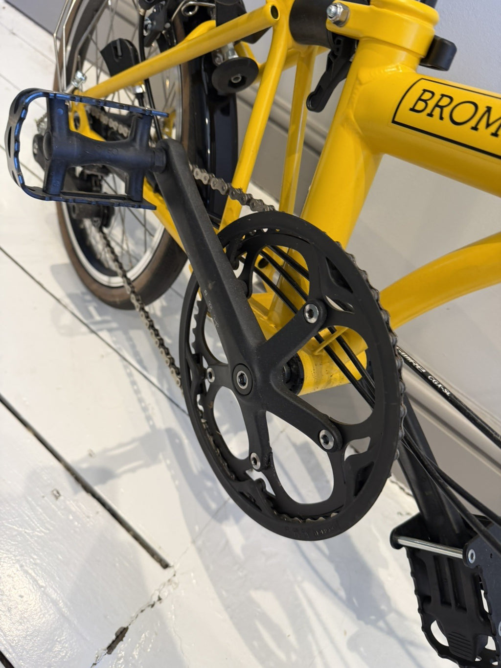 Brompton 2025 C-Line 6-speed High Handlebar - Yellow - Excellent Condition