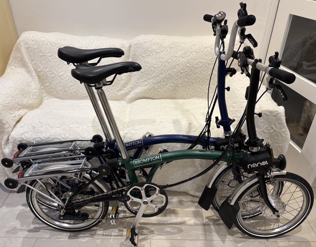 Brompton H6R + S6R C Line 6 Speed Folding NANO electric assist bicycles