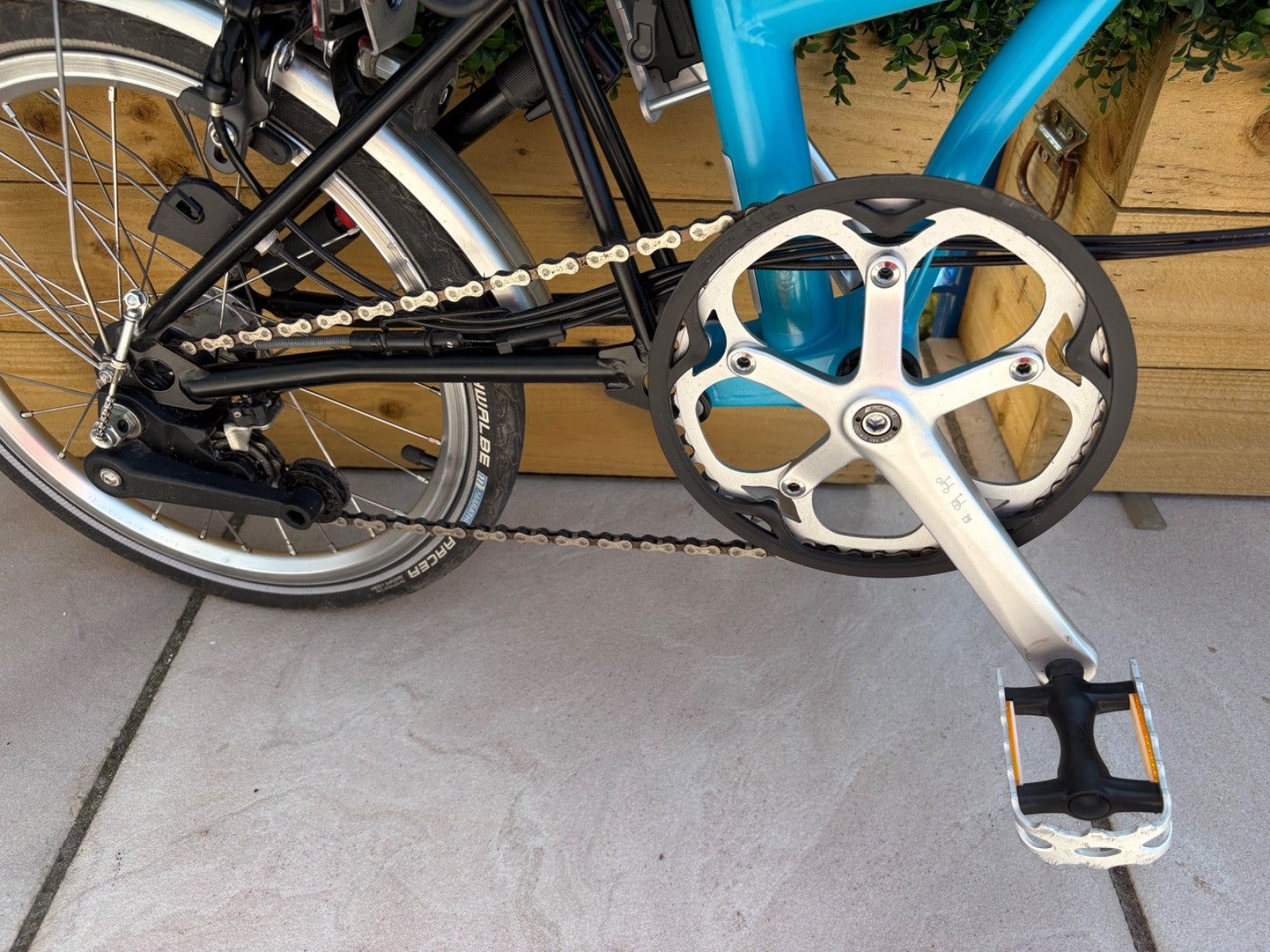 Brompton P6L 2018 6-Speed Folding Bike - Lagoon Blue - Immaculate Condition