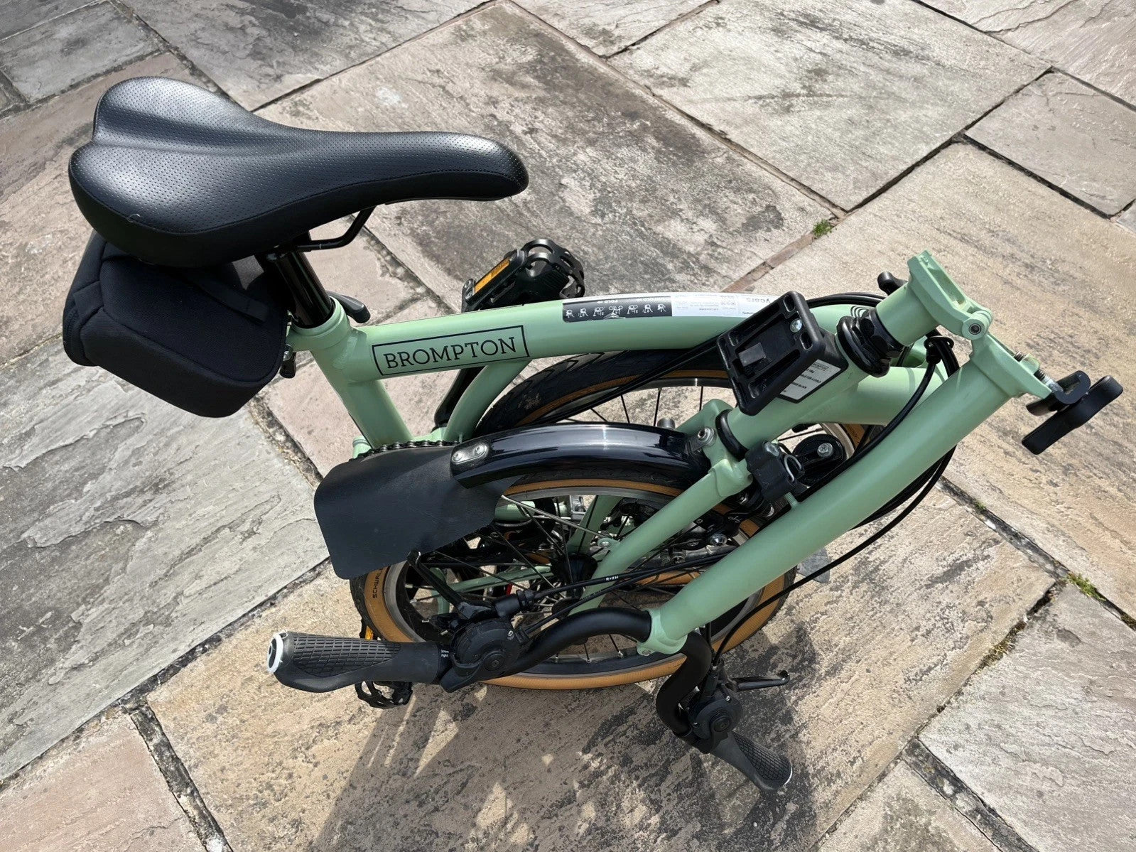 Brompton C Line H6R (6 Speed) folding bicycle - SAGE GREEN (MINT CONDITION)
