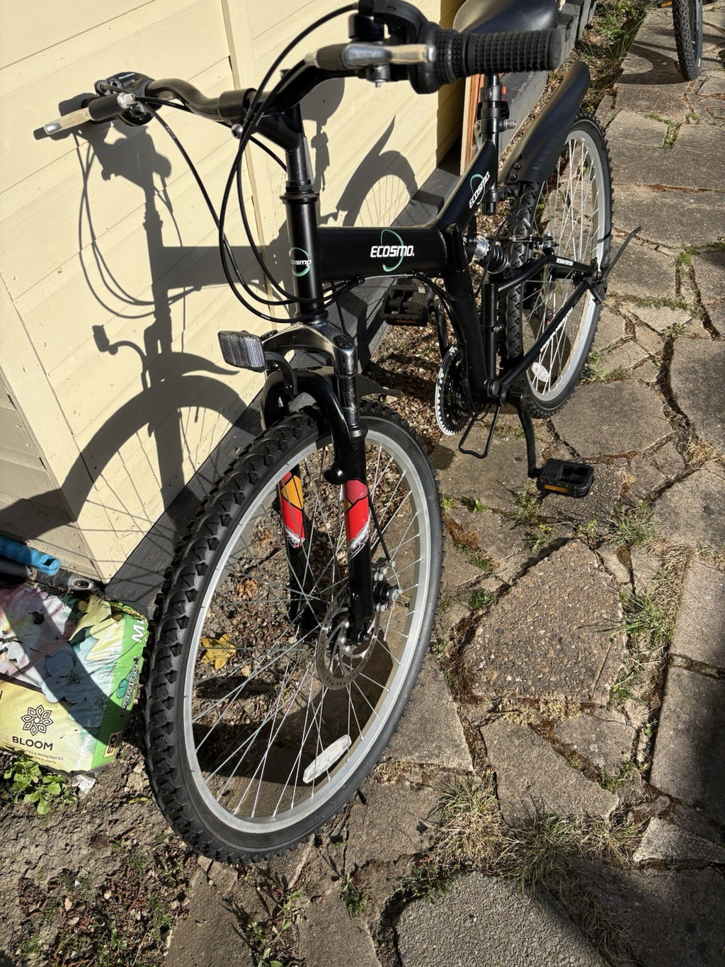 Ecosmo 26 Inch 21 Speeds Folding Mountain Bicycle - Discs Brakes Front