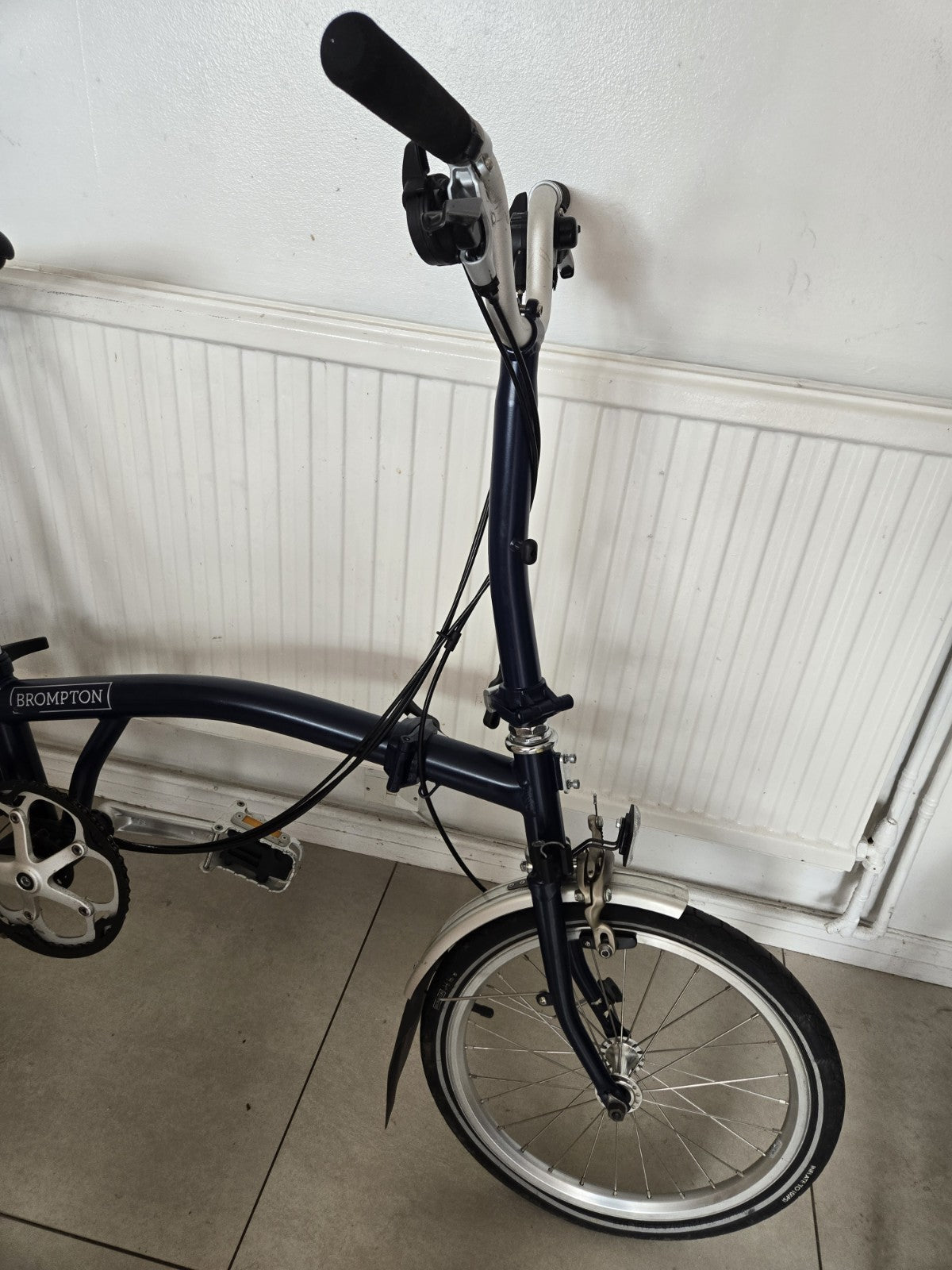 2017 Brompton 6-Speed Folding Bike Navy blue