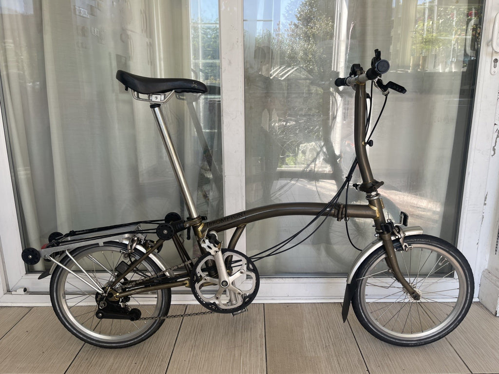 Brompton S6R Raw Lacquer Folding Bike SERVICED CONDITION ✅ FREE&FAST DELIVERY🚚