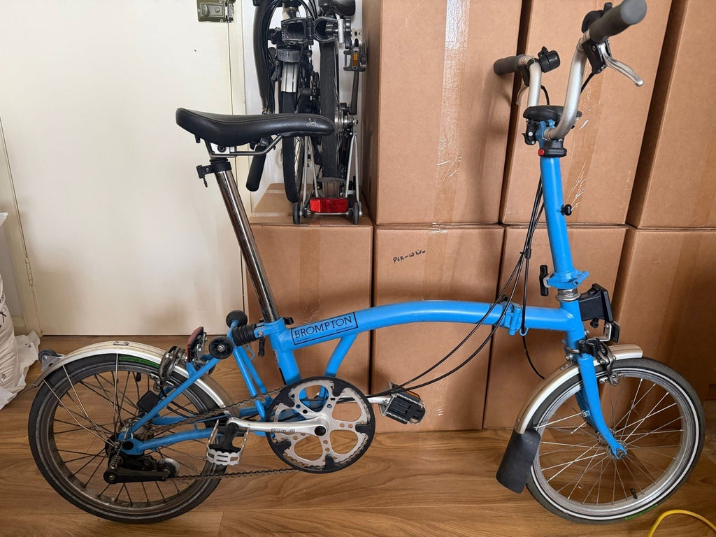 Brompton M3L folding bicycle Blue