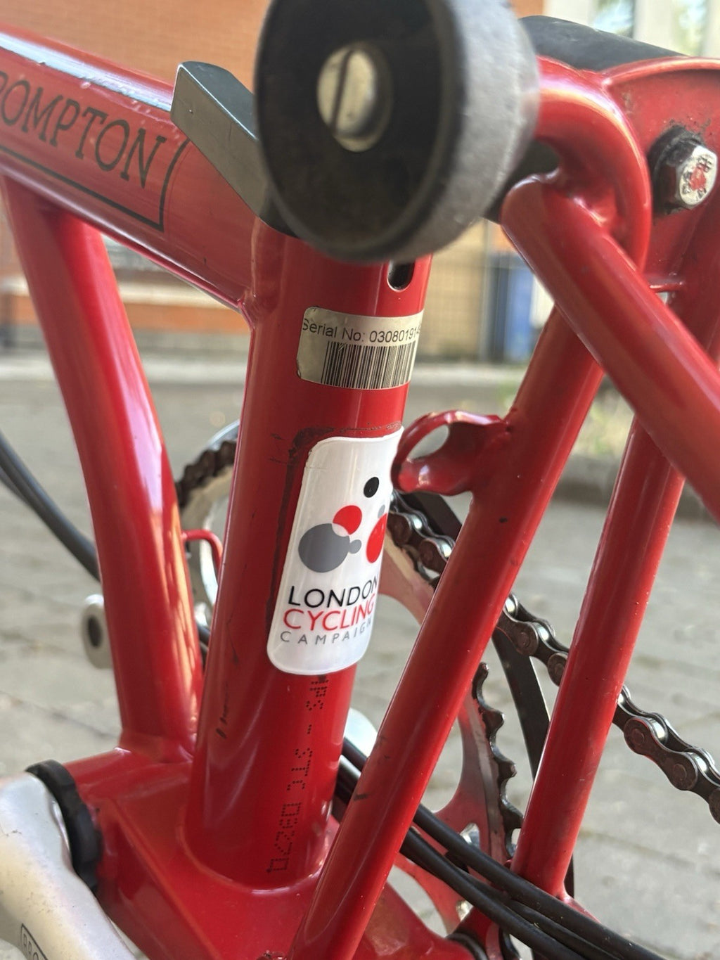 Brompton Folding Bike 2003, 6 Speed Red Good Condition With New Parts