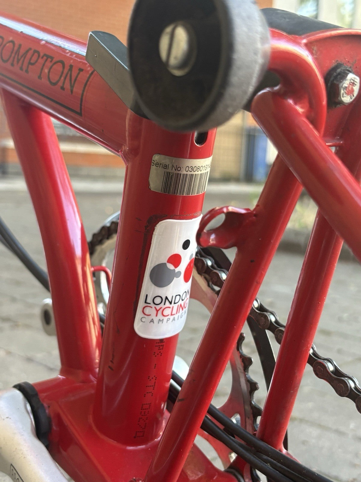 Brompton Folding Bike 2003, 6 Speed Red Good Condition With New Parts