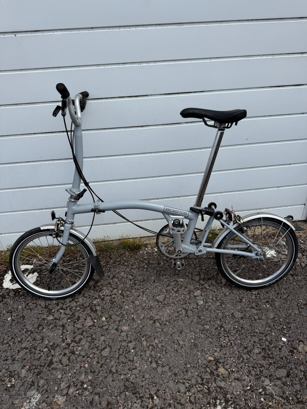 Brompton M3L Folding Bike (2017) – Grey – Original Owner – Receipt/BikeRegister