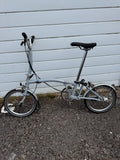 Brompton M3L Folding Bike (2017) – Grey – Original Owner – Receipt/BikeRegister