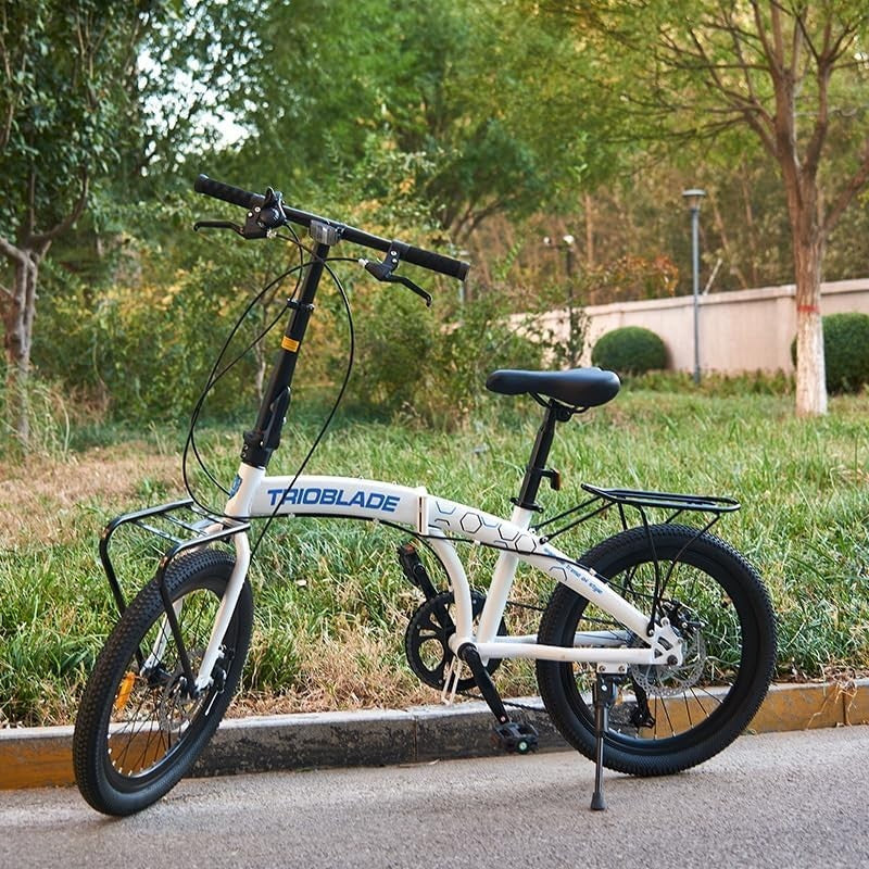 20" Folding Lightweight Bike 7-Speed Shimano Disc Brakes Commuter Bicycle