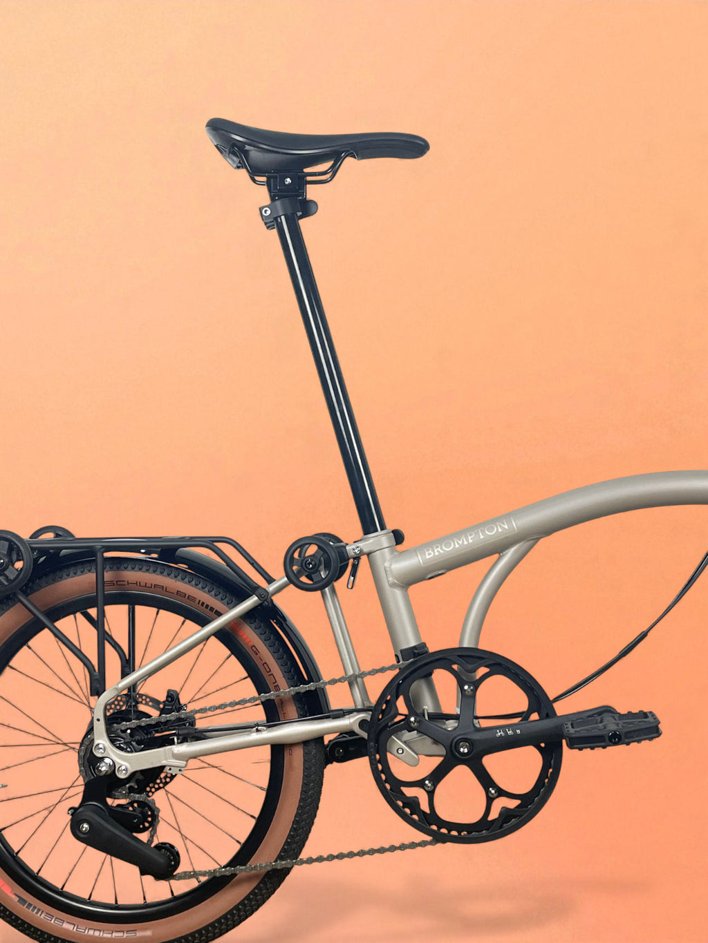 Brompton G Line - Roller Rack - Traildust White - Large