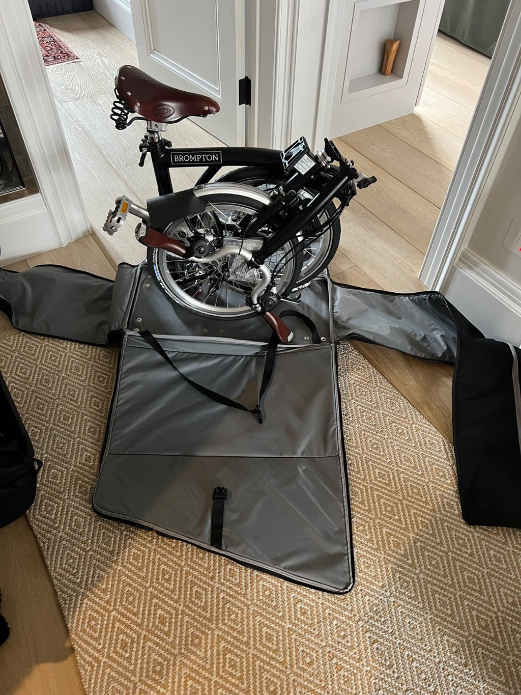 Black Brompton Folding Bike - 2019 M-Type, 6-Speed - Excellent Condition