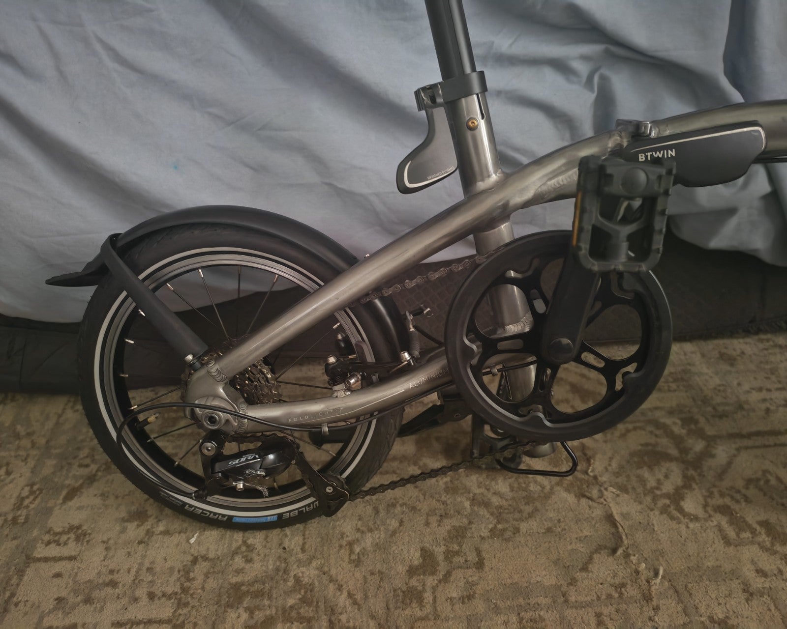 Btwin - Compact Folding Bike lite 1 Second Aluminium Cycle