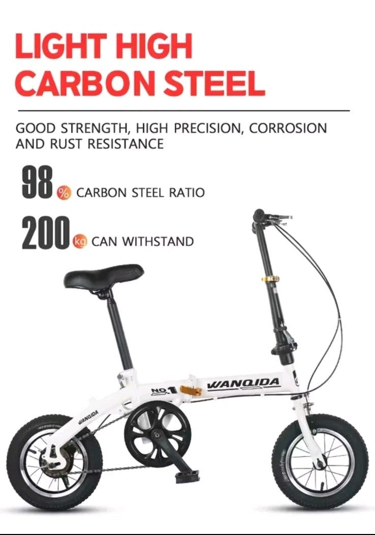 Adult Male and Female Moped Teen Student Off-road Racing Bike Folding...