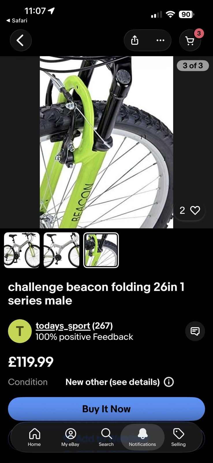 Folding Mountain Bike 26-inch