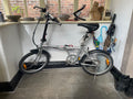 bike in a bag, used , excellent condition, silver in colour