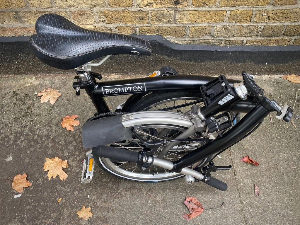 BROMPTON S2LX Folding Bike - Titanium and steel super light Black